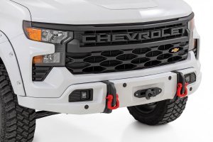 Chevrolet Silverado 1500 Bumper - Front - Rough Country - FXS - Summit White - '23-'26